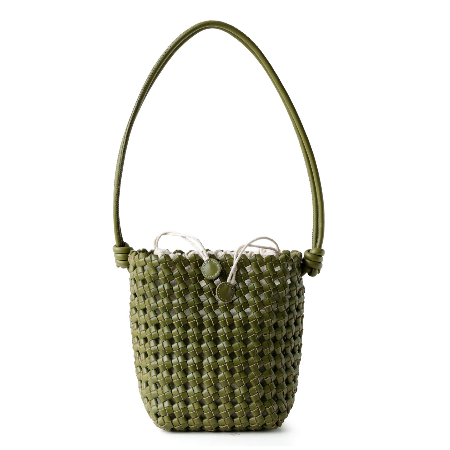 Top Layer Cowhide Handwoven Mini Bucket Bag for Women Exquisite Crossbody Small Bag, Niche Craftsmanship Purse with Versatile Style
