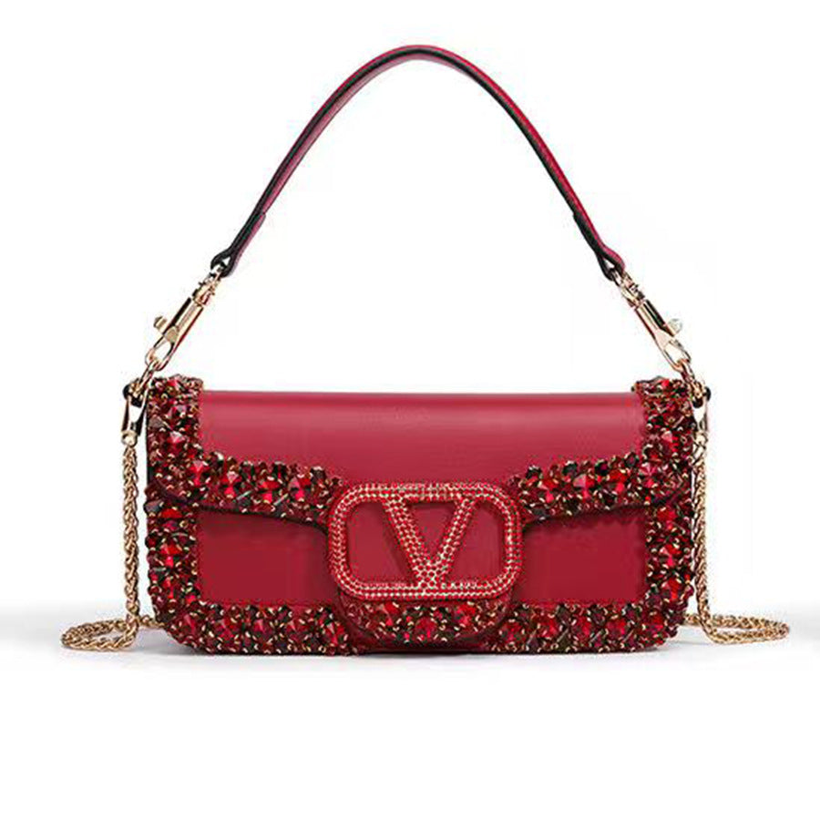 Chain Mini Square Bag for Women Spring Summer Evening Shoulder Crossbody Handbag, Viral Bestseller Purse with High-Fashion Design