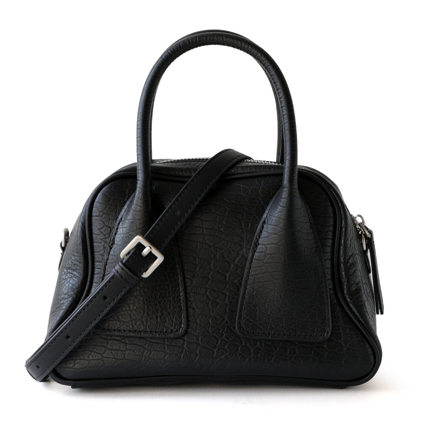 Top Layer Cowhide Bowling Pillow Bag for Women Vintage Commuter Shoulder Crossbody Handbag, Premium Leather Purse with Timeless Elegance