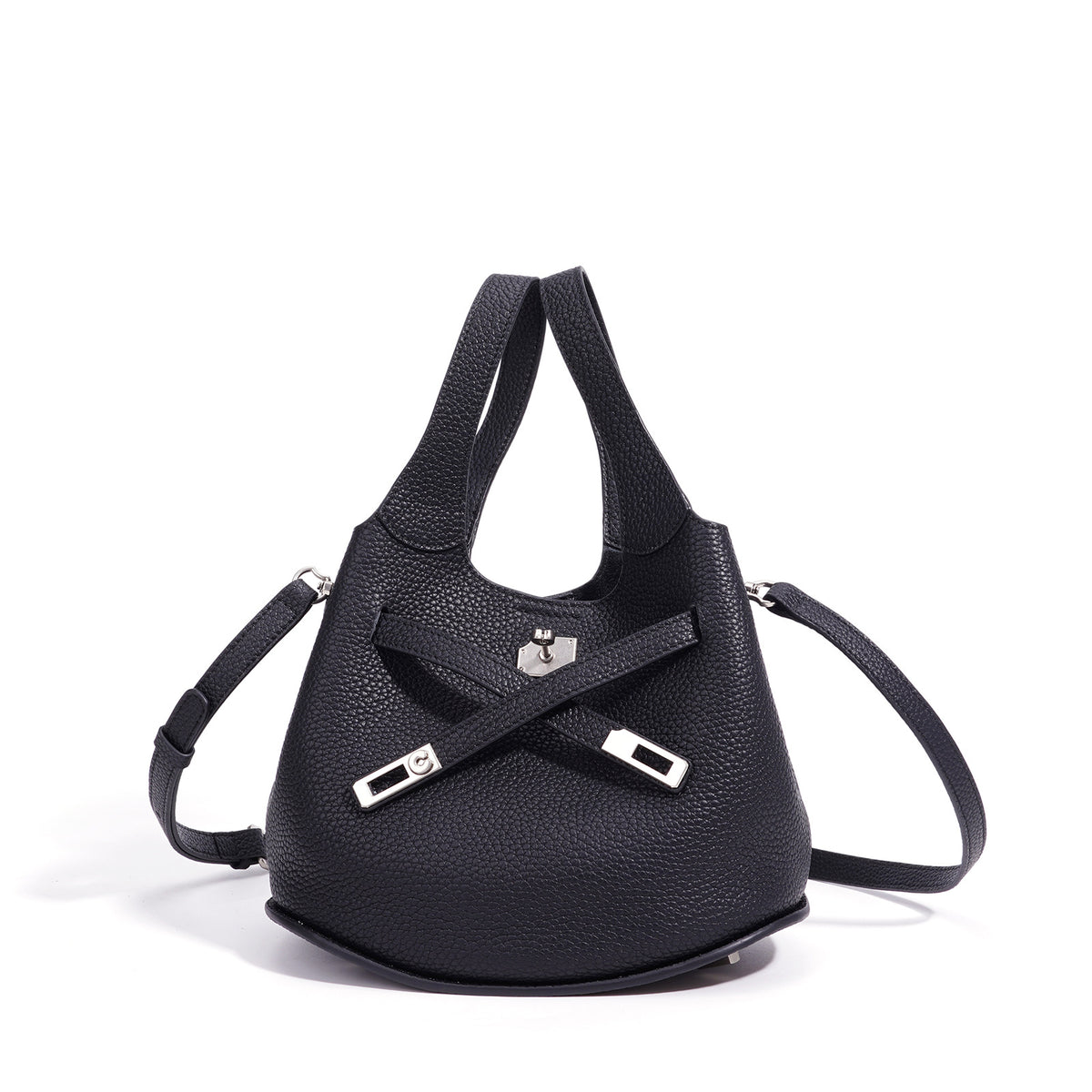 Spring Summer Premium Niche Cowhide Basket Bag, Crossbody Shoulder Top Handle Purse, Genuine Leather Bucket Handbag for Women