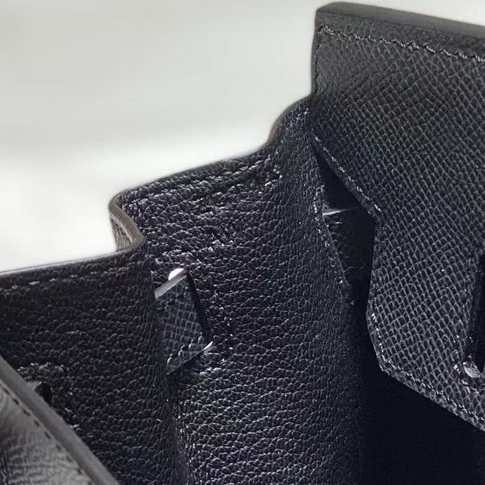 Women's Leather Birkin-Style Tote Bag 25-30cm, Hermès-Inspired Top-Handle Handbag, Trendy Versatile Purse for Daily Wear, Work & Travel, New Arrival