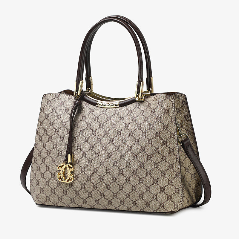Genuine Leather Large Capacity Tote Bag for Women, New Fashionable Shoulder Crossbody Top Handle Purse, Versatile Everyday Handbag for Ladies