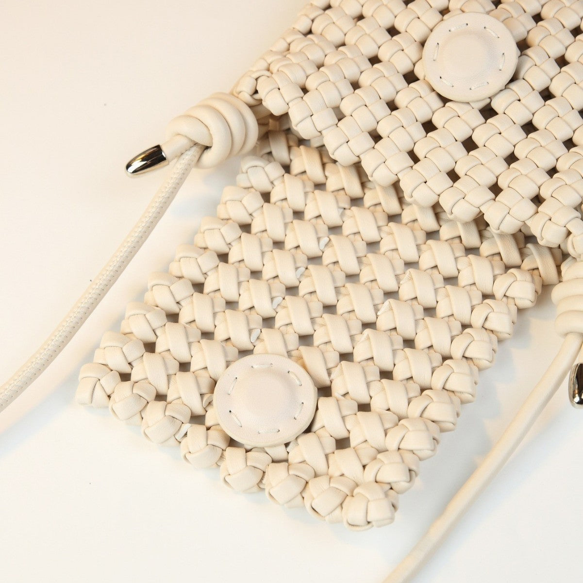 Handwoven Hollow Phone Bag for Women Niche Shoulder Crossbody Mini Purse, Fashionable Small Bag with Artisan Woven Texture