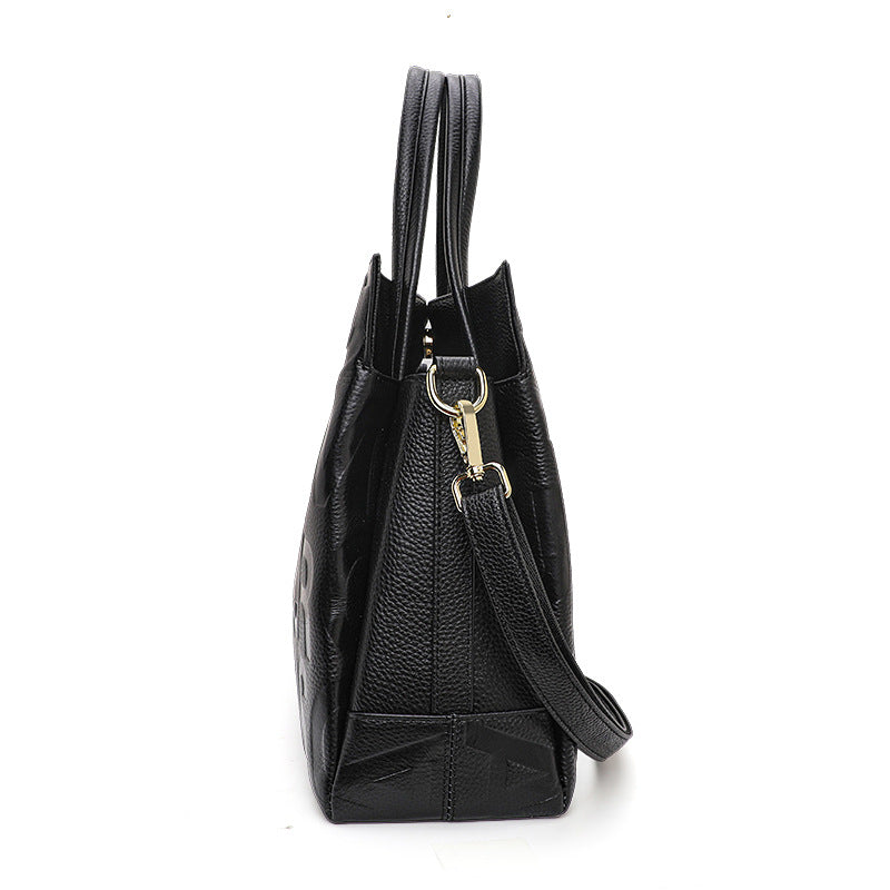 Genuine Top Layer Cowhide Large Capacity Handbag for Women, New Arrival Fall Winter Top Handle Shoulder Crossbody Purse, Trendy Bag for Ladies