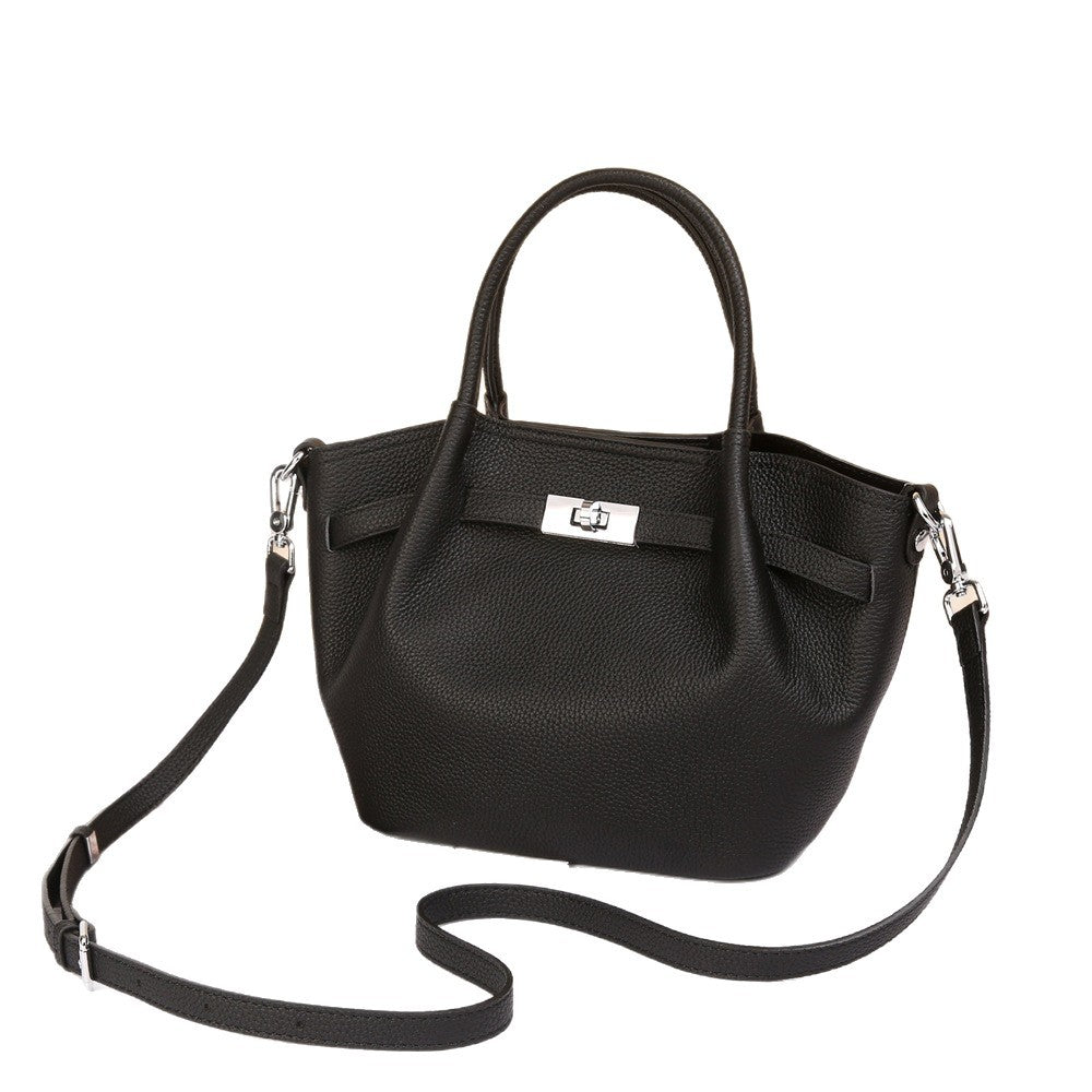 Genuine Togo Top Layer Cowhide Basket Bag for Women, Fashionable Crossbody Top Handle Shoulder Purse, Bestseller Commute Handbag for Ladies