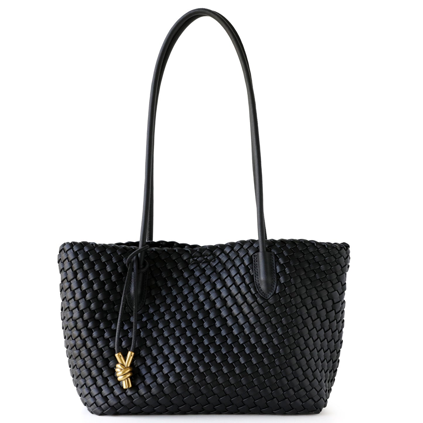 Woven Tote Bag for Women Slouchy Premium Large Capacity Shoulder Handbag, Minimalist Versatile Commuter Purse with Relaxed Elegance