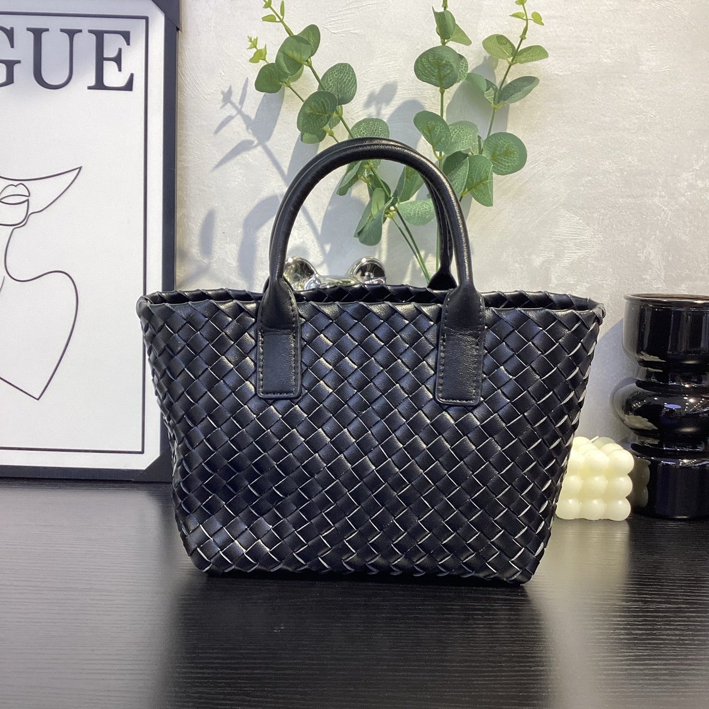 Genuine Top Layer Cowhide Woven Basket Tote Bag, Old Money Light Luxury Top Handle Handbag, Premium Shoulder Bag for Ladies