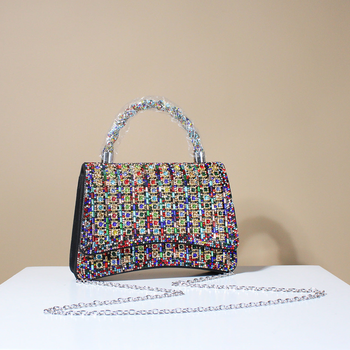 Women's Evening Bag Elegant Clutch Purse, Stylish Formal Dress Handbag with Flap, Sophisticated Shoulder Bag for Party & Wedding