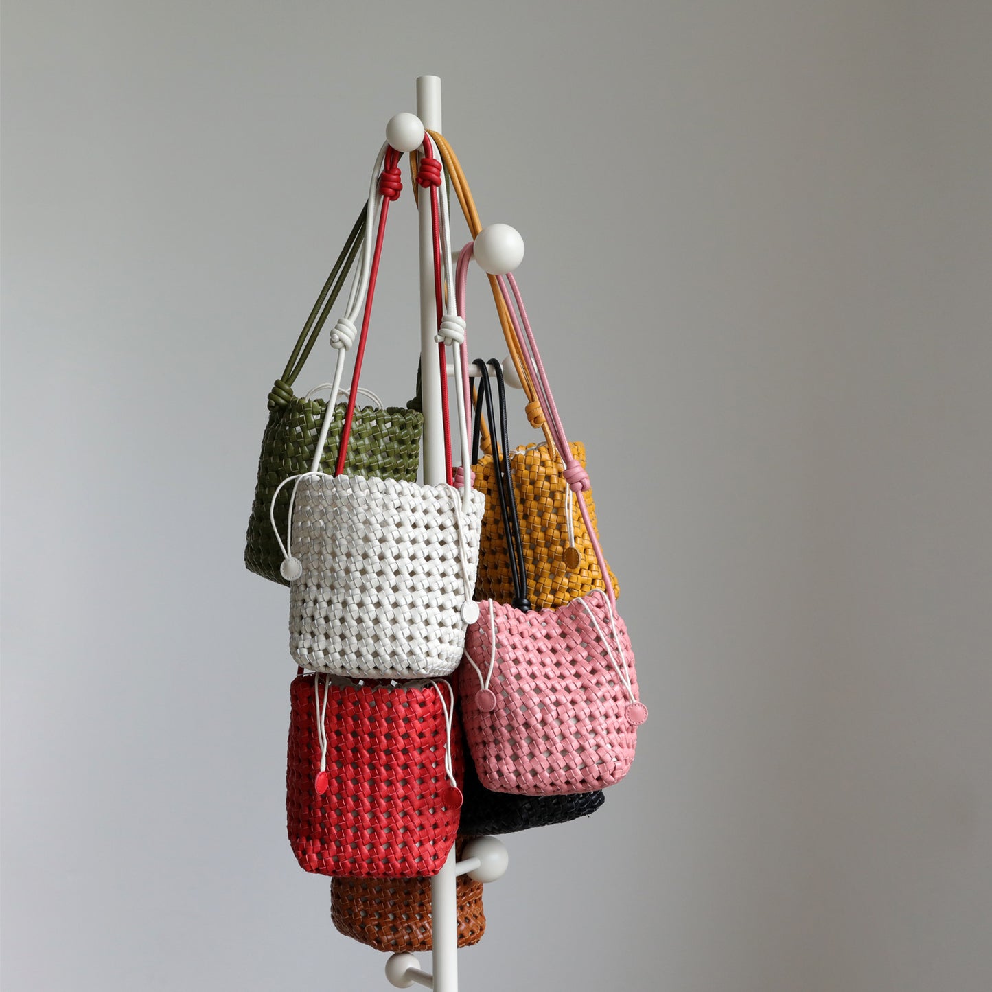 Top Layer Cowhide Handwoven Mini Bucket Bag for Women Exquisite Crossbody Small Bag, Niche Craftsmanship Purse with Versatile Style