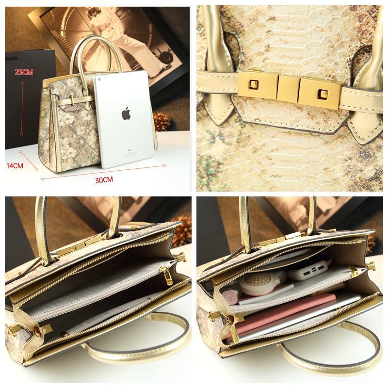 New Arrival Birkin-Inspired Light Luxury Tote Bag for Women, Unique Designer Top-Handle Handbag with Premium Sophisticated Design, Perfect Office Work Bag for Commute & Everyday