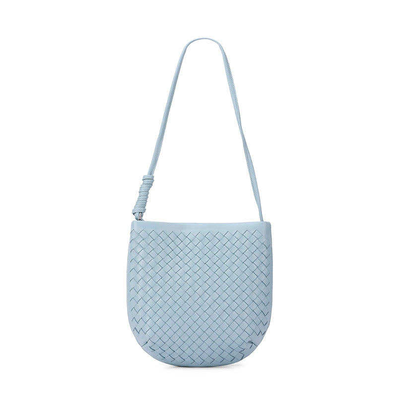 Handwoven Phone Bag for Women Elegant Shoulder Crossbody Purse, Premium Versatile Small Bag with Artisan Woven Texture
