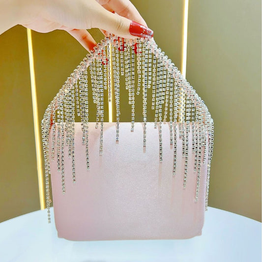 Women's Premium Evening Clutch, Glamorous Top-Handle Crossbody Shoulder Bag with Versatile Handheld Design, Elegant Purse