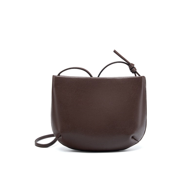 New Red Premium Minimalist Commute Bag, Versatile Shoulder Crossbody Top Handle Purse, Genuine Leather Summer Handbag for Women