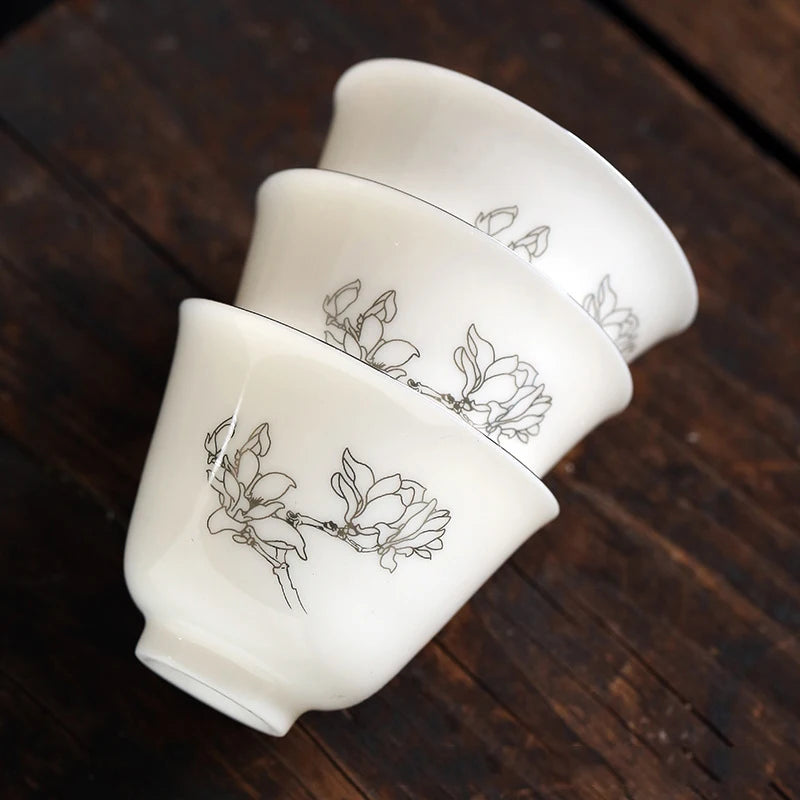 Outdoor Chinese Kung Fu Travel Tea Set Ceramic Portable Teacup Porcelain Service Gaiwan Tea Cups Mug of Tea Ceremony Teapot