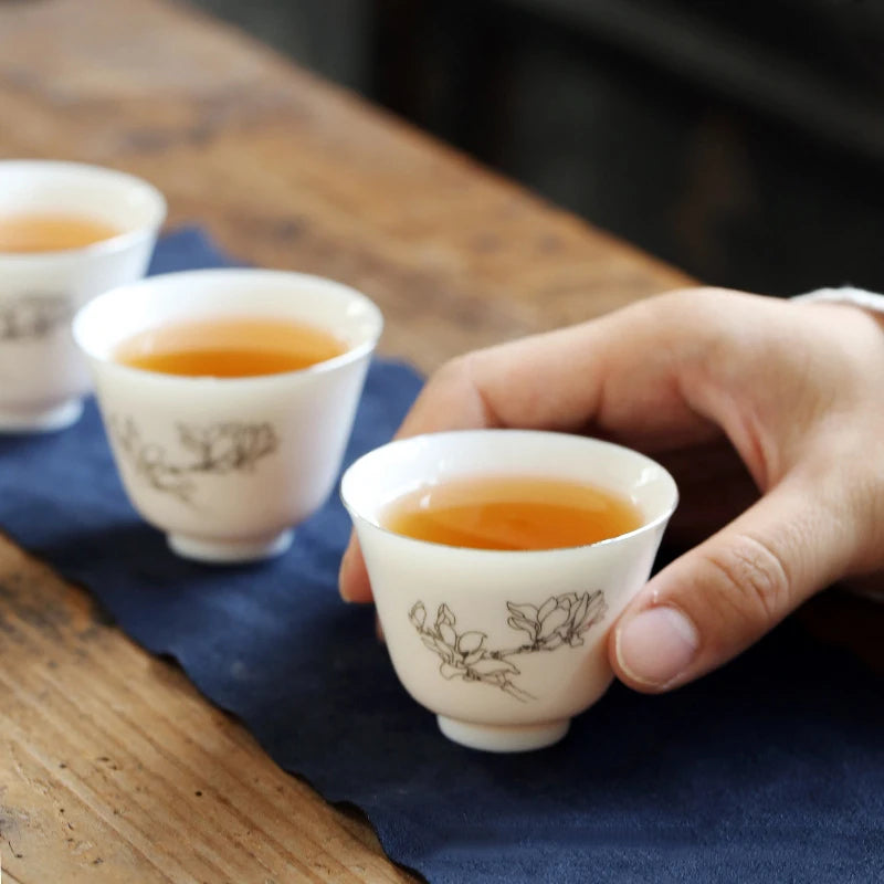 Outdoor Chinese Kung Fu Travel Tea Set Ceramic Portable Teacup Porcelain Service Gaiwan Tea Cups Mug of Tea Ceremony Teapot