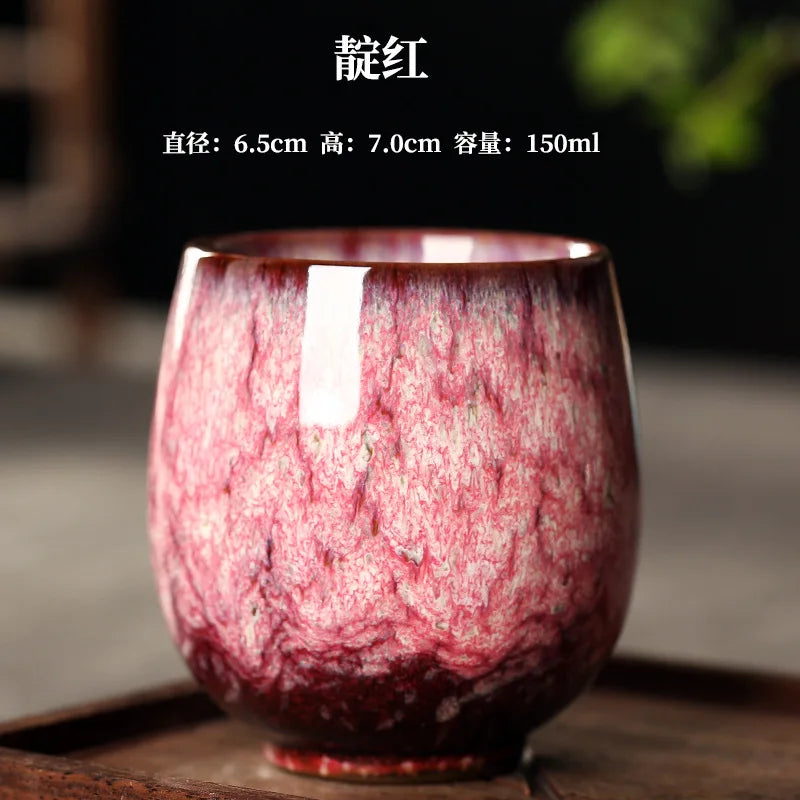 Pigmented Ceramic Teacups, Japanese Style Teaware, Tea Cup, I167, 150ml