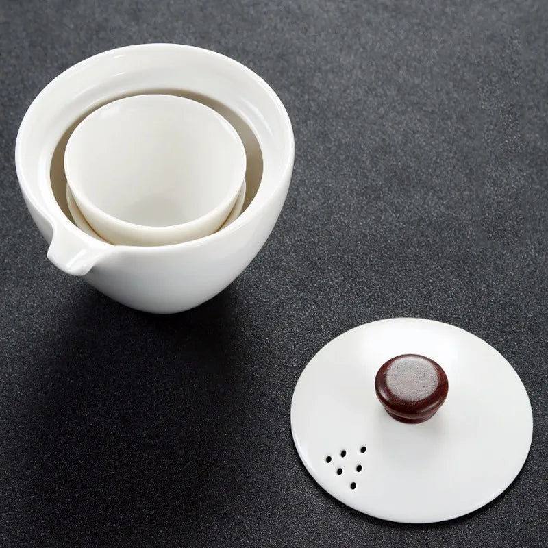 Portable Outdoor Travel Coffee Tea set Teaware With Storage Bag Teapot Teacup Chinese Kung Fu Tea Sets Kettle Coffee for Gift