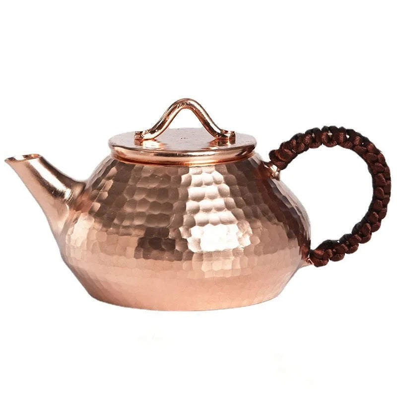 Portable Teapot Tea Set Japanese Small Kettle Copper Coffee Pots Tea Kettle Vintage Handmade Infuser Teapot Metal Teapots Gift