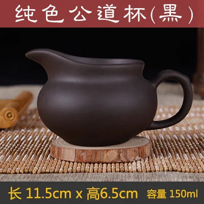Purple Clay Cup Mug Tea Set Teapot Chinese Kung Fu Tea Cup Set Kettle Drankware Justice Cup Teapot Teaware