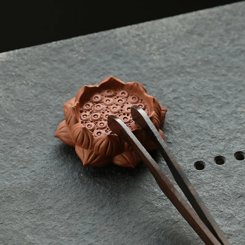 Purple Sand Lotus Tea Pet Ornament, Teapot Lid Holder, Can Raise, High-Quality Tea Play, Kungfu Tea Ceremony Accessories