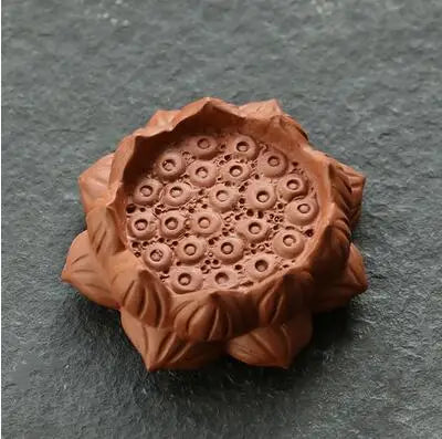 Purple Sand Lotus Tea Pet Ornament, Teapot Lid Holder, Can Raise, High-Quality Tea Play, Kungfu Tea Ceremony Accessories