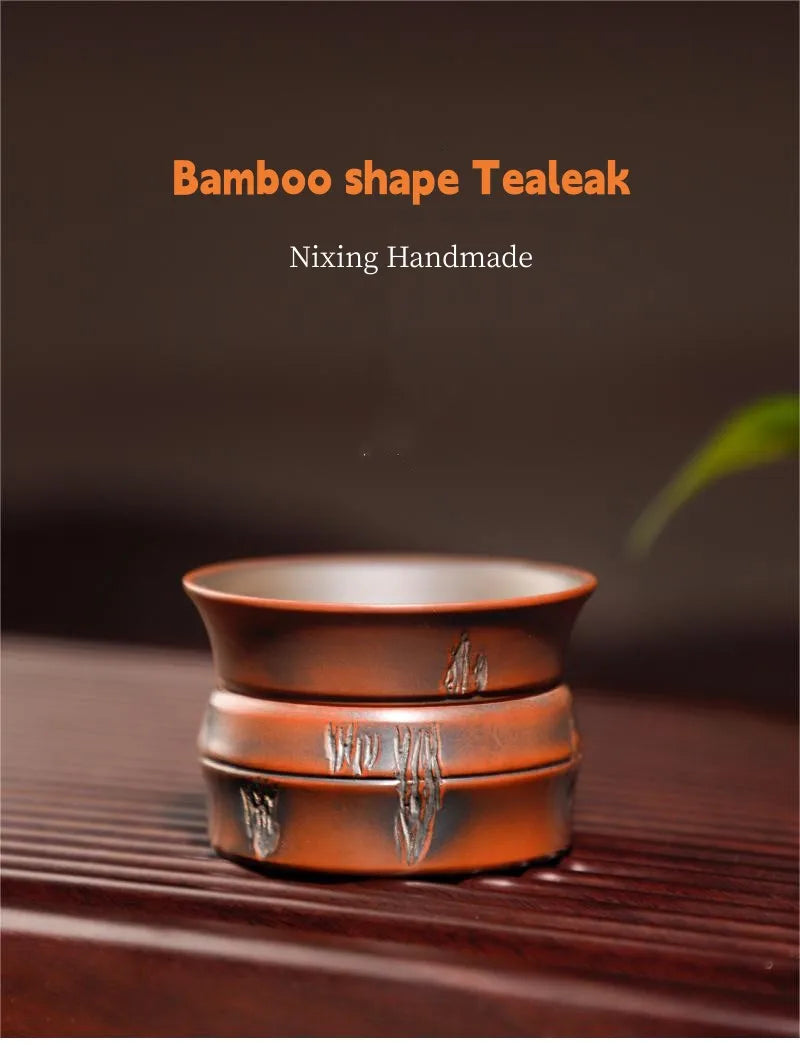 Qinzhou Nixing Clay Pure Handmade  Tea Leak Tea filt(Not Yixing Zisha)  Ceramic  Kung Fu Tea Set Drinkware Tea Ceremony