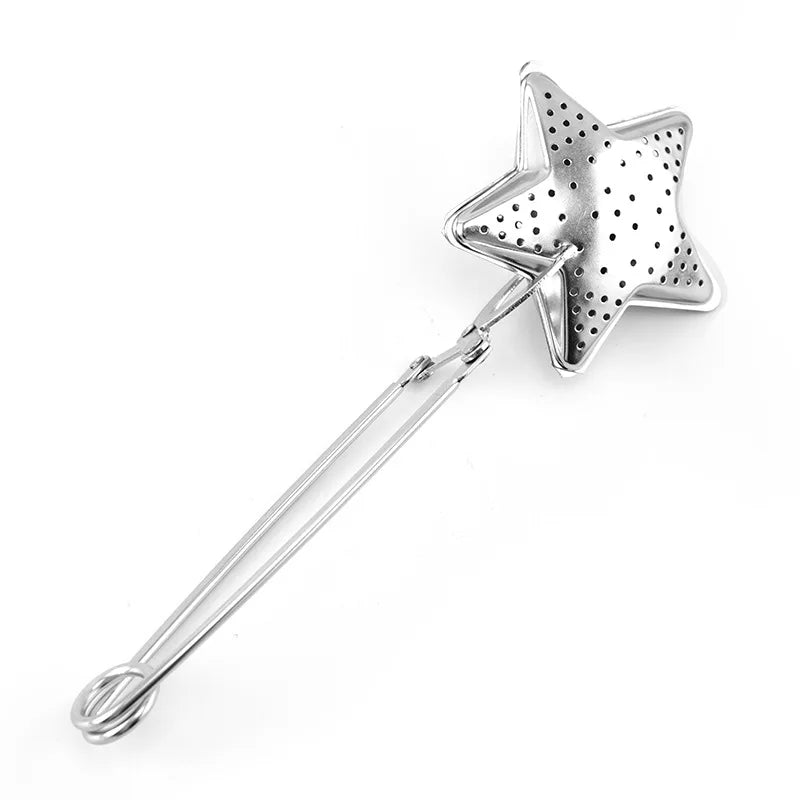 Reusable Tea Infuser Mesh Tea Bag Stainless Steel Firmly Filter Tea Strainer Mug Shell Heart-shaped Teapot Gadgets