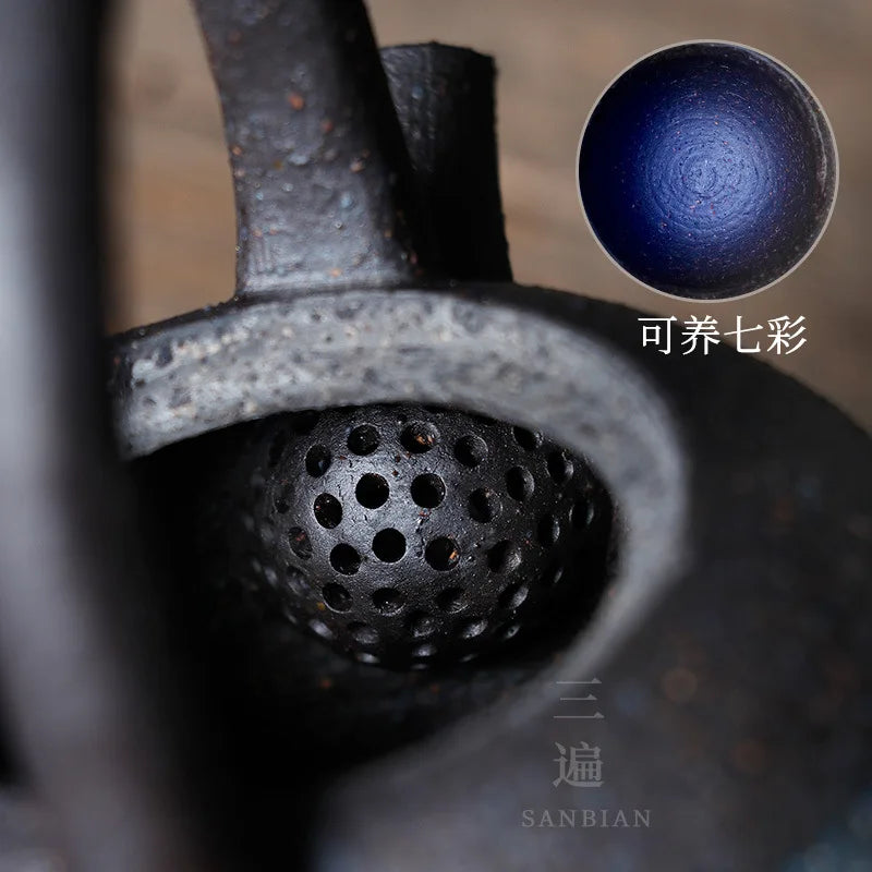 Rock Mine Firewood Tea Kettle Ceramic Household Kung Fu Tea Set Teapot Tea Cooker Tea Kettle Single Teapot