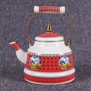 Special Enamel Teapot Mongolian Milk Teapot Eight Treasure Butter Teapot Special Gift Hotel