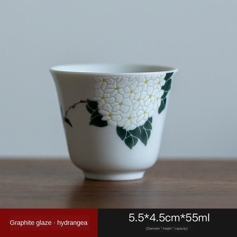Tea Cup Cup Kung Fu Tea Set Household Personal Cup Simple Teacup Office Master Cup Bubble Tea Cup Retro Style Cup Teacups