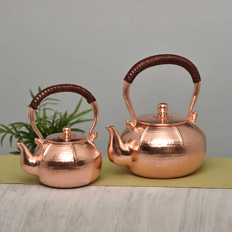 Tea Kettle Teapot Set Vintage Water Kettles Teapot Japanese Handmade Infuser Teapot Copper Coffee Pots Portable Kongfu Tea Set