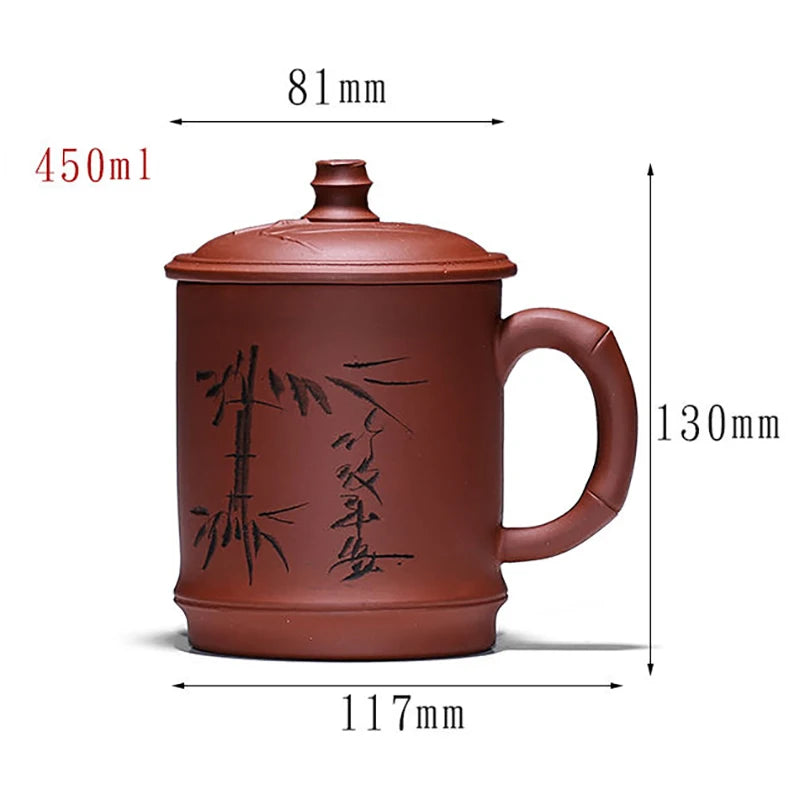 Teacup Purple Clay Tea cup Ceramic Cup Zisha Mug Chinese Teaware Free Shipping