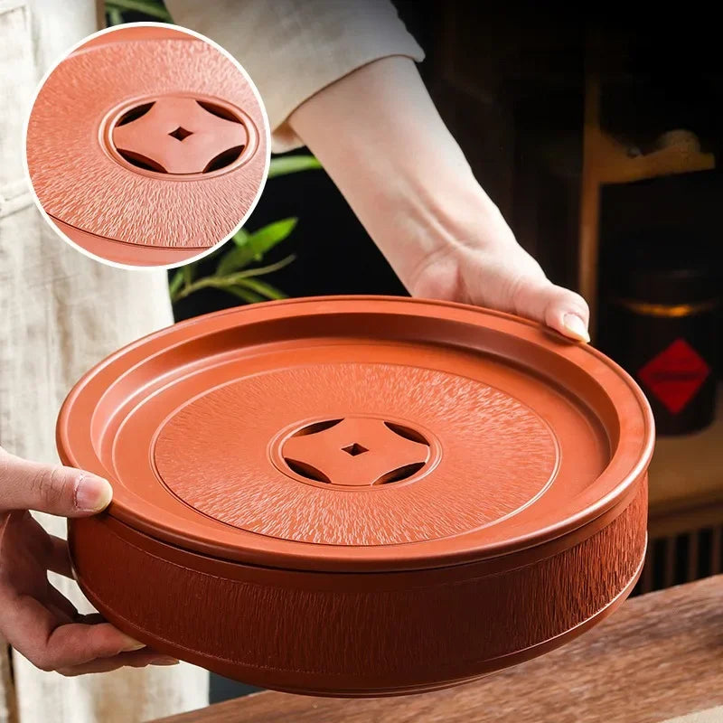 Teapot Base Zhu Ni Teapot Trivets Saucer For Teapot Coin Kung Fu Tea Ceremony Red Water Storage Tea Trays Chao Zhou Zhu Base