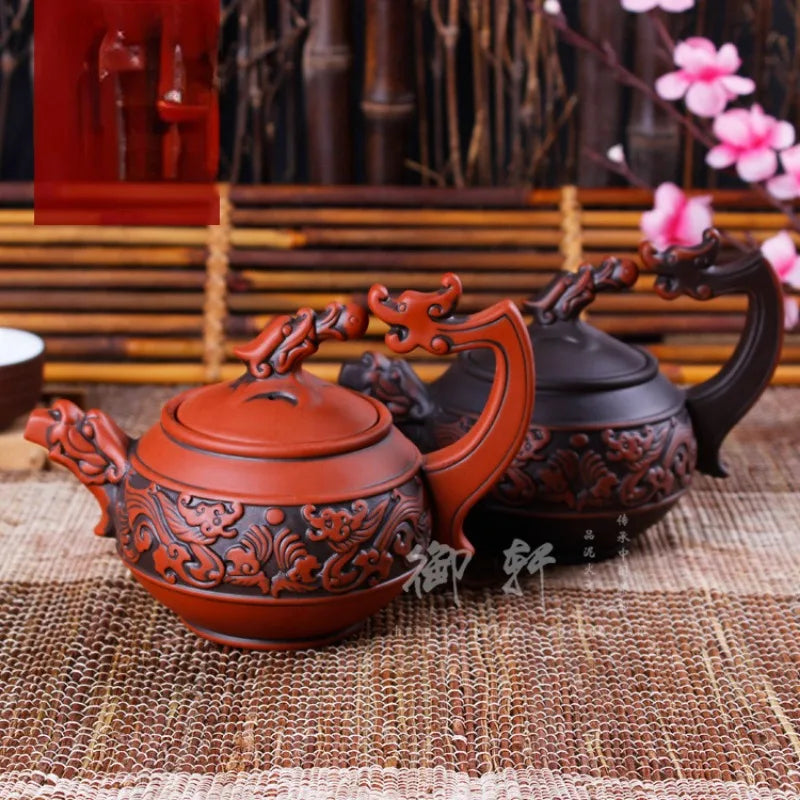 Teapot Pure Handmade The Red Clay Teapot Handle Antique Teapot Special Offer