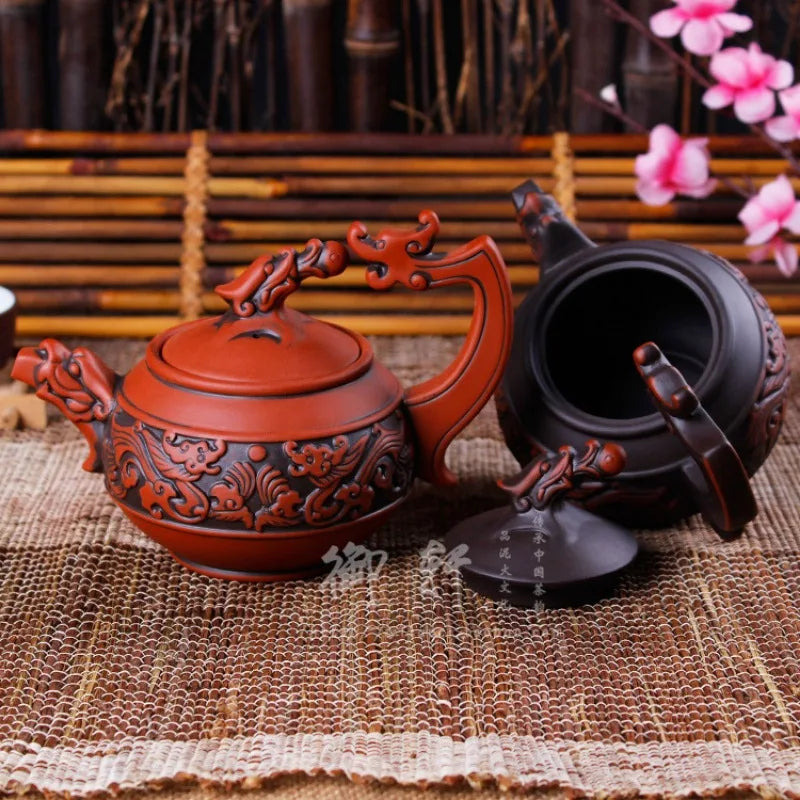 Teapot Pure Handmade The Red Clay Teapot Handle Antique Teapot Special Offer