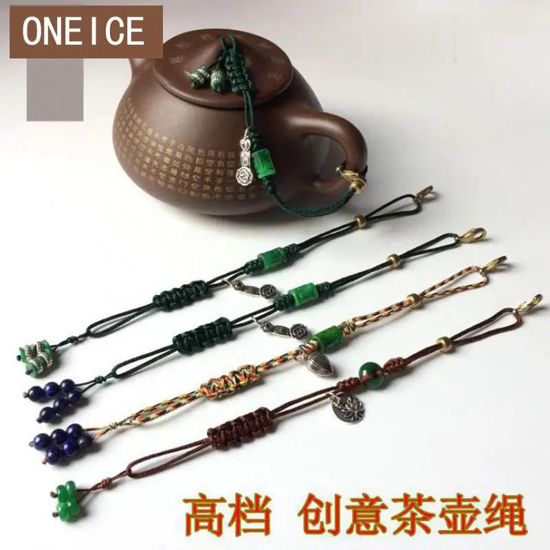 Teapot with Rope for Tea Ceremony, High-grade Pot Lid, Tied Teapot