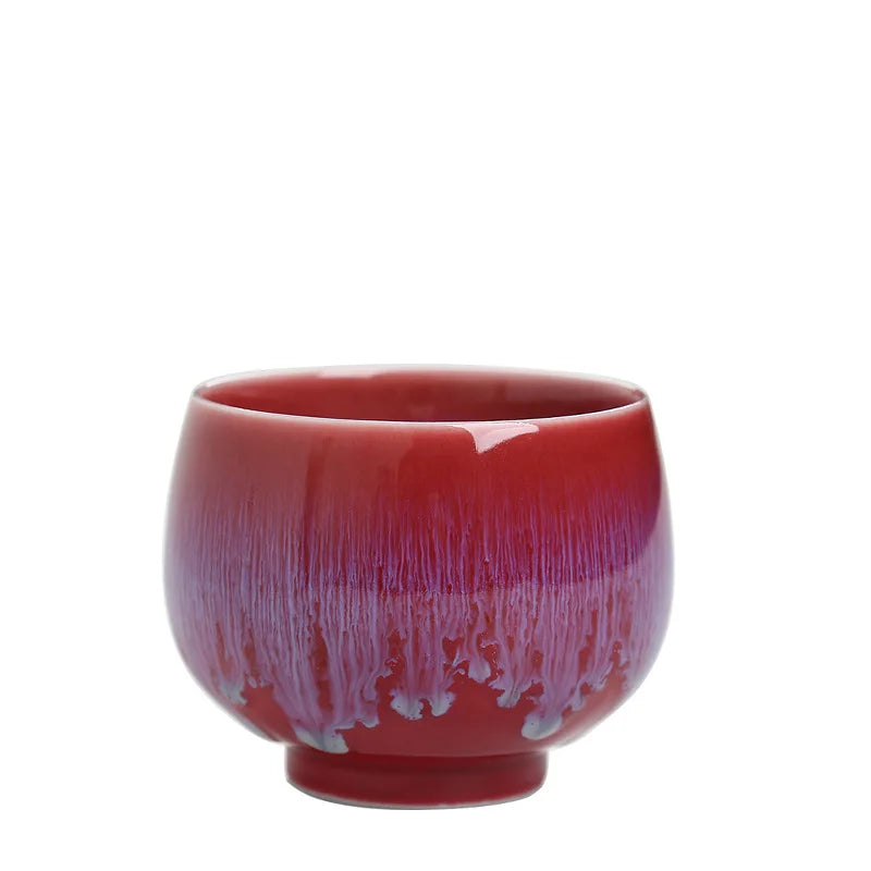Temmoku Glaze Kiln Baked Jian Zhan Teacup Gift Ceramic Tea Bowl Kung Fu Tea Set Single Cup Tea Appreciation Cup Large Tea Cup