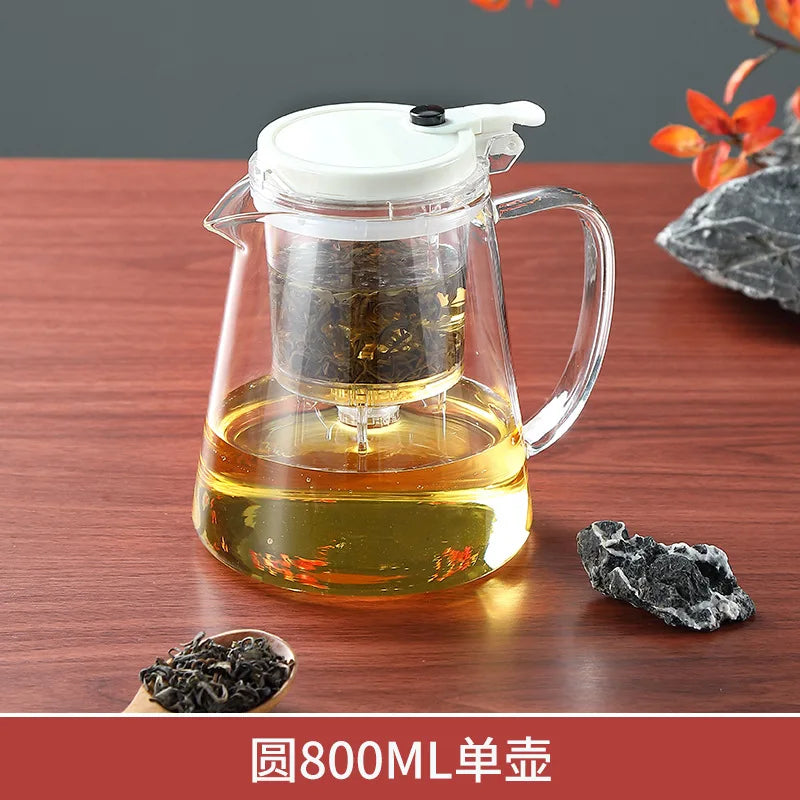 Thickened Glass Teapot High-temperature Resistant Teapot Household One-button Filtering Tea Separation Tea Maker