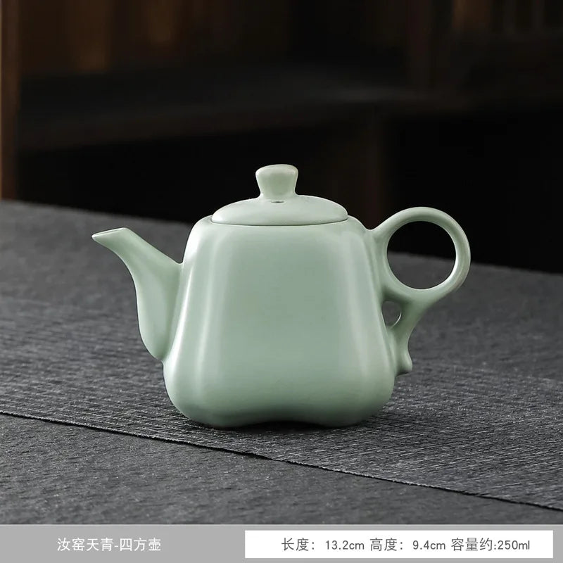 Traditional Ceramic Xishi Teapot Chinese Pottery Clay Pots Chinese Handmade Teaware Kung Fu Tea Pot Set Tea Ceremony