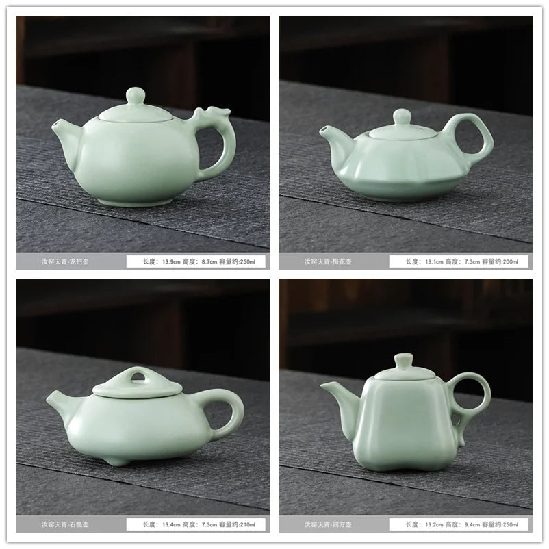 Traditional Ceramic Xishi Teapot Chinese Pottery Clay Pots Chinese Handmade Teaware Kung Fu Tea Pot Set Tea Ceremony