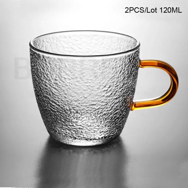 Vertical stripes Crystal Glass Teapot With Removable Filter Puer Kettle Flower Tea Set Teapot Infuser Tea Coffee Teaware