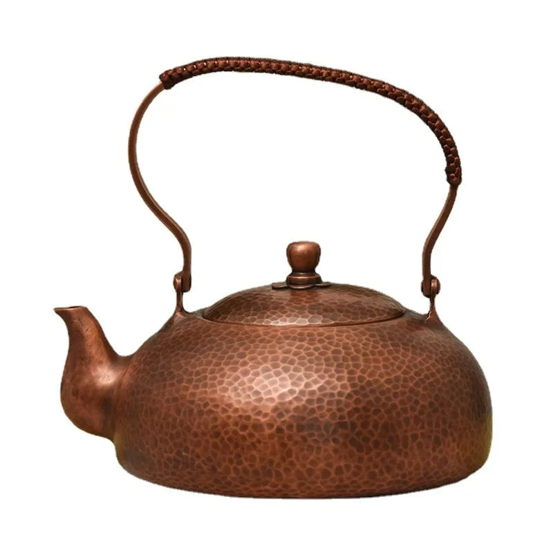Vintage Large Chinese Copper Teapot, Kung Fu Tea Set, Handmade Teapot, Metal Tea Infusers, Gift, 1800ml