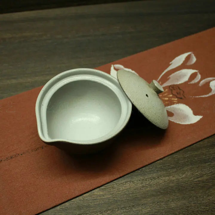 Vintage Large Gaiwan For Tea Pottery Tureen With Lid Lotus Teaware Kung Fu Tea Ceremony Set Coffee Cups Tea Bowls Chawan 180ml