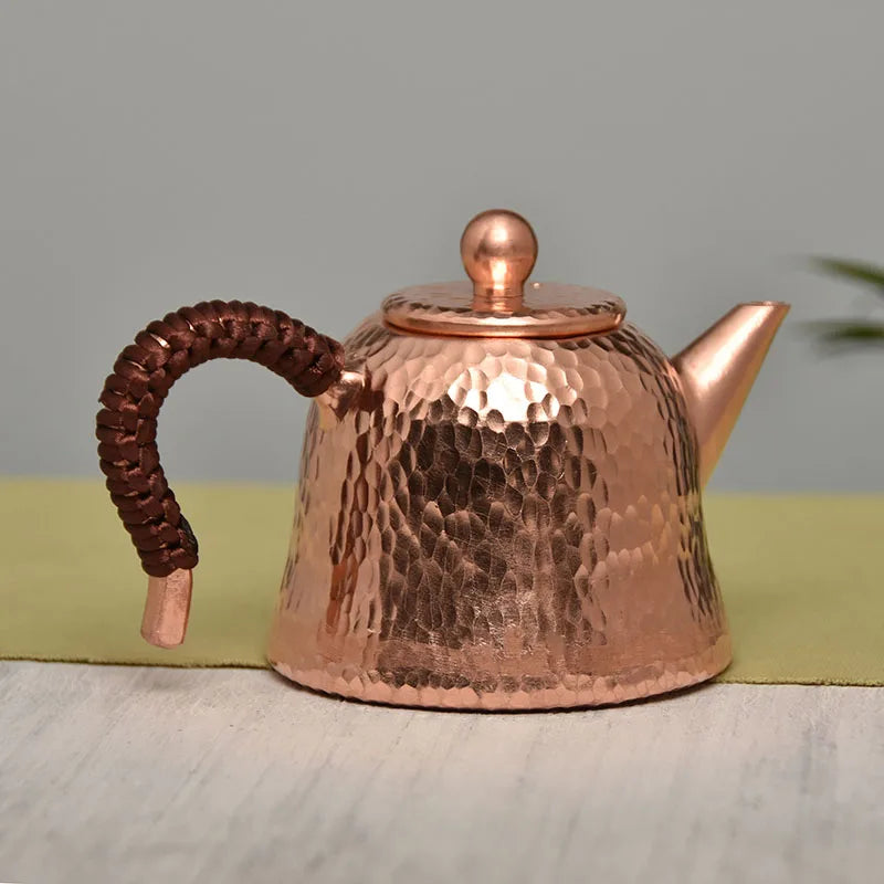 Vintage Tea Kettle Japanese Copper Teapot Small Whter Pot Oolong Puer Tea Services Chinese Yixing Teapot Kung Fu Teapots 200ML