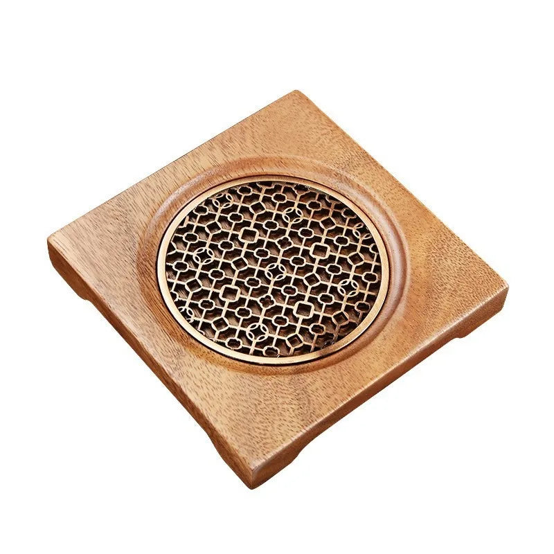 Walnut Teapot Mat Household Pot Holder Coaster Tea Mat Tea Ceremony Zero Matching Teapot Support Kung Fu Tea Set Accessories