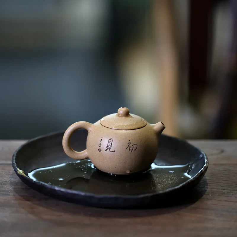 Yishui Yixing purple clay teapot pure handmade Benshan clay tea set tea fighting small Xishi teapot