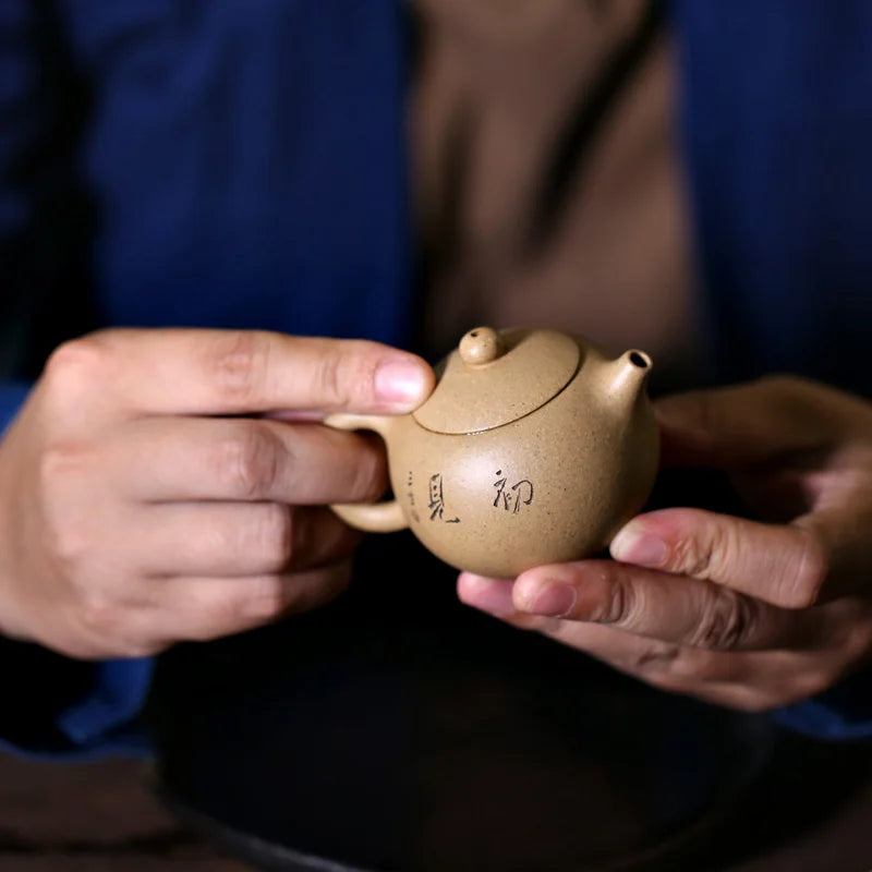 Yishui Yixing purple clay teapot pure handmade Benshan clay tea set tea fighting small Xishi teapot