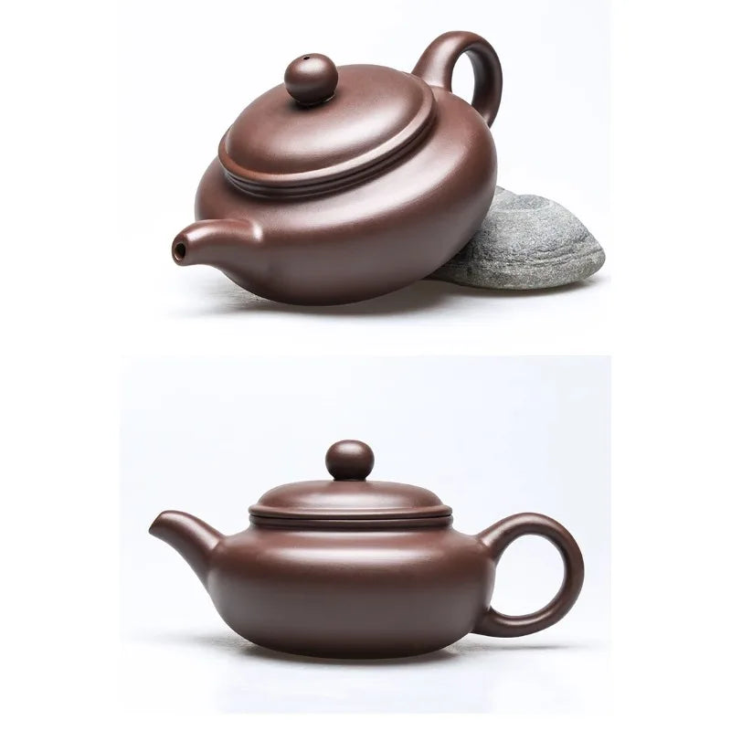 Yixing Black Clay Teapot Ball Hole Filter Kettle Archaize Tea Pot Drink Puer Tea Ceremony Supplies Teaware Drinkware Set400ML