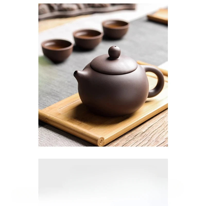 Yixing Black Clay Teapot Ball Hole Filter Kettle Archaize Tea Pot Drink Puer Tea Ceremony Supplies Teaware Drinkware Set400ML