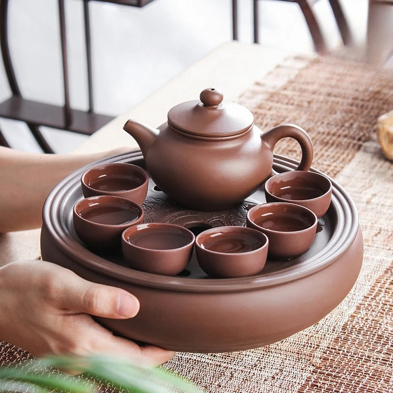 Yixing Black Clay Teapot Ball Hole Filter Kettle Archaize Tea Pot Drink Puer Tea Ceremony Supplies Teaware Drinkware Set 250ML